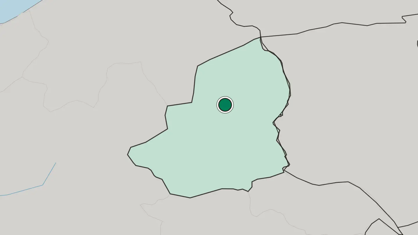 Map of Kars in Turkey