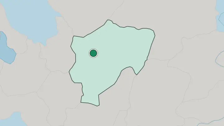Map of Kayseri in Turkey