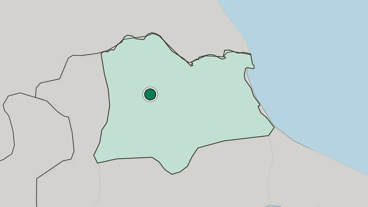Map of Kırklareli in Turkey