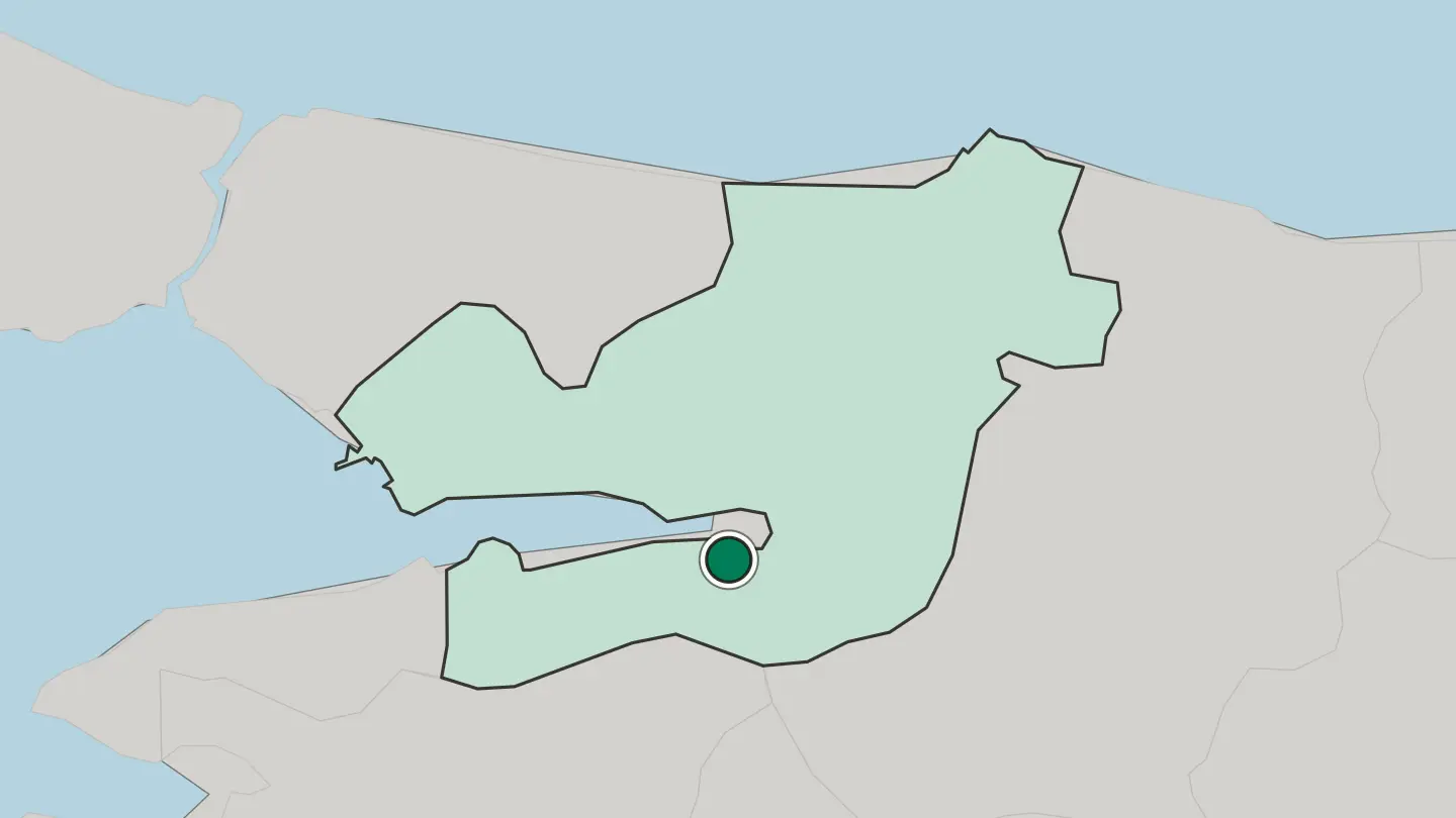 Map of Gölcük in Turkey
