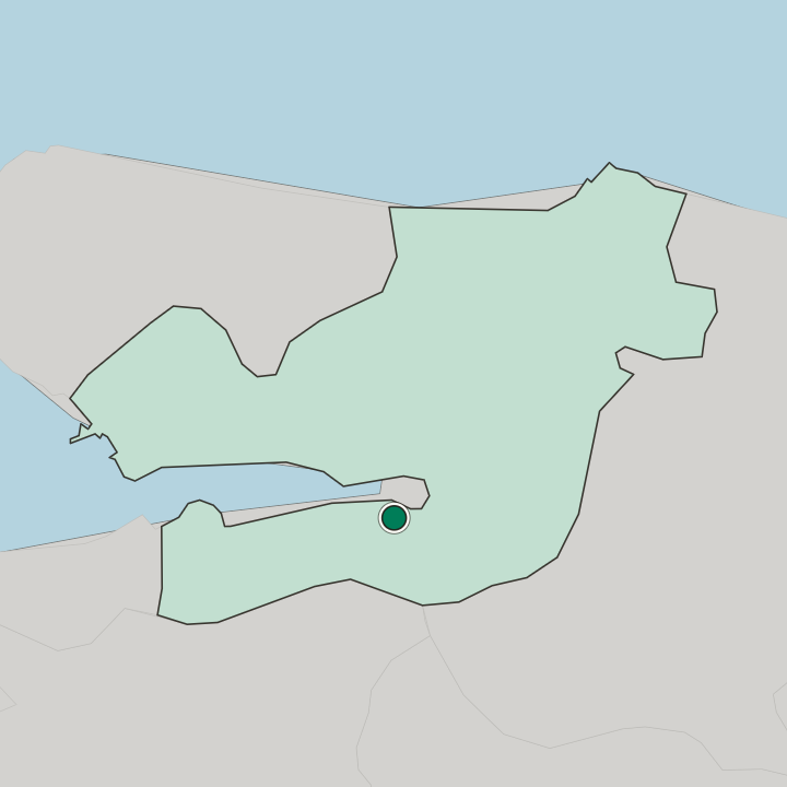 Map showing Gölcük — In Kocaeli
