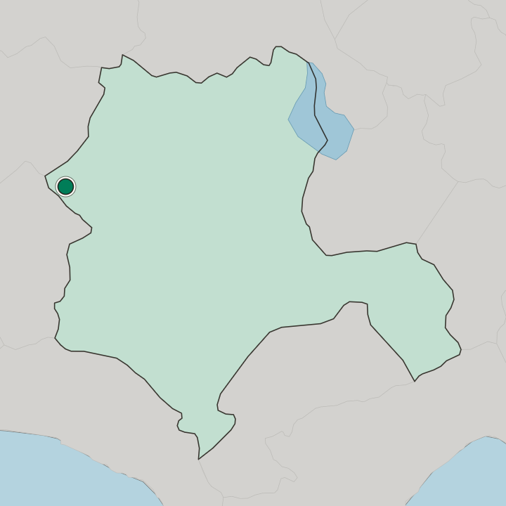 Map showing Akşehir — In Konya