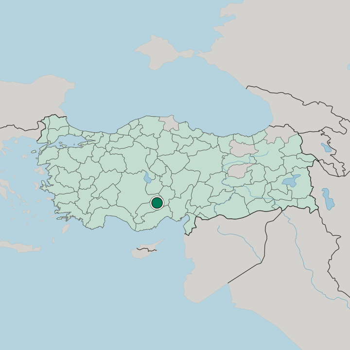 Map showing Ereğli — In Turkey