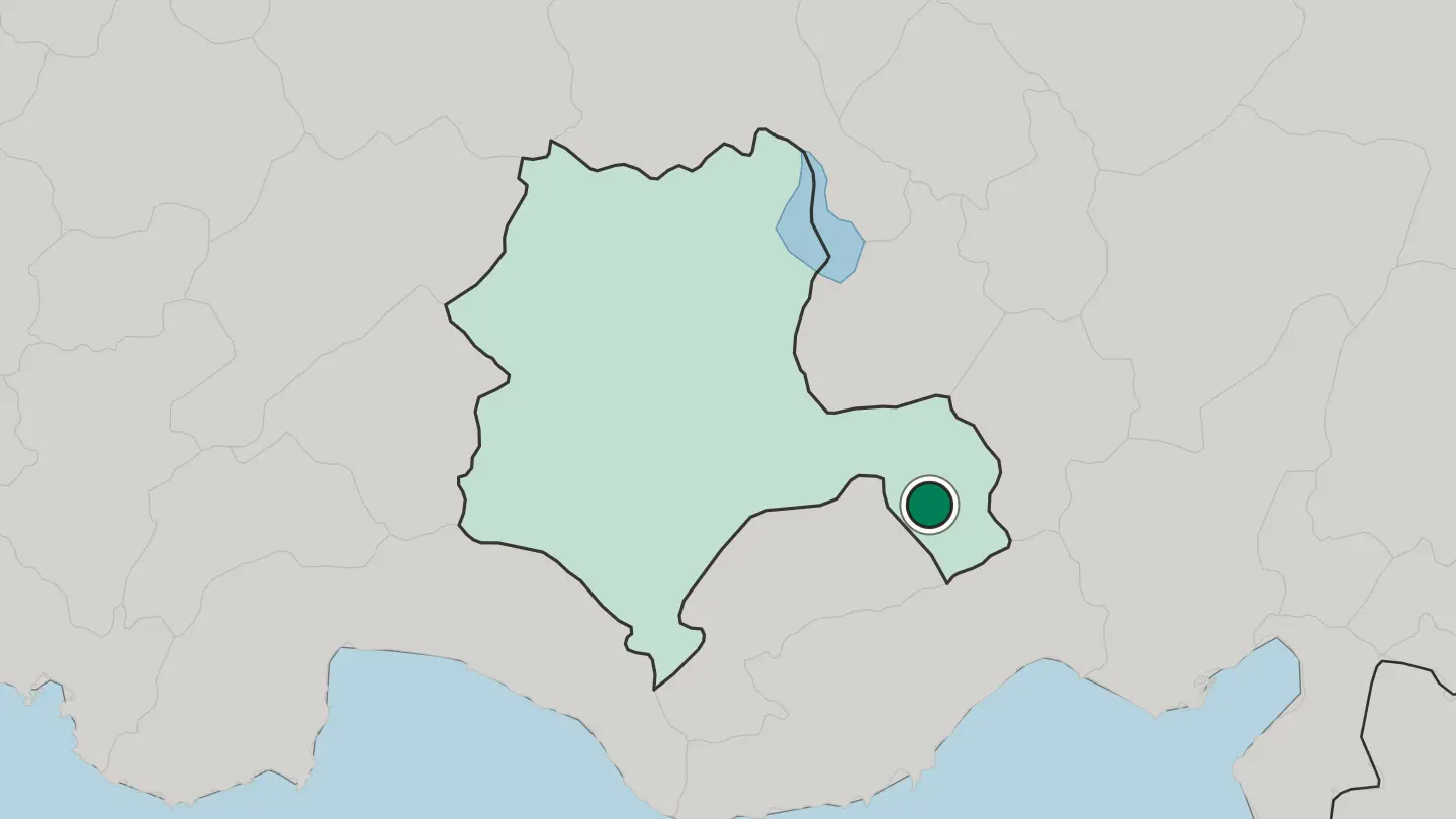 Map of Ereğli in Turkey
