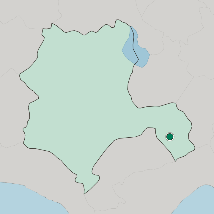 Map showing Ereğli — In Konya