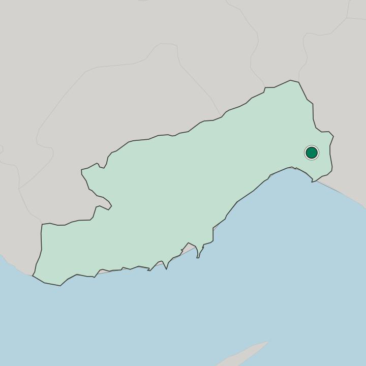 Map showing Tarsus — In Mersin