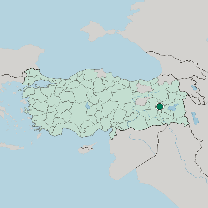 Map showing Muş — In Turkey