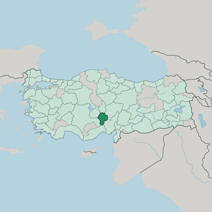 Map showing Niğde — In Turkey