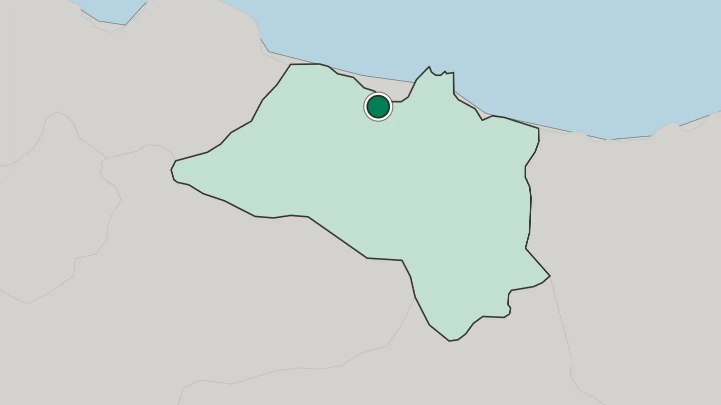 Map of Fatsa in Turkey
