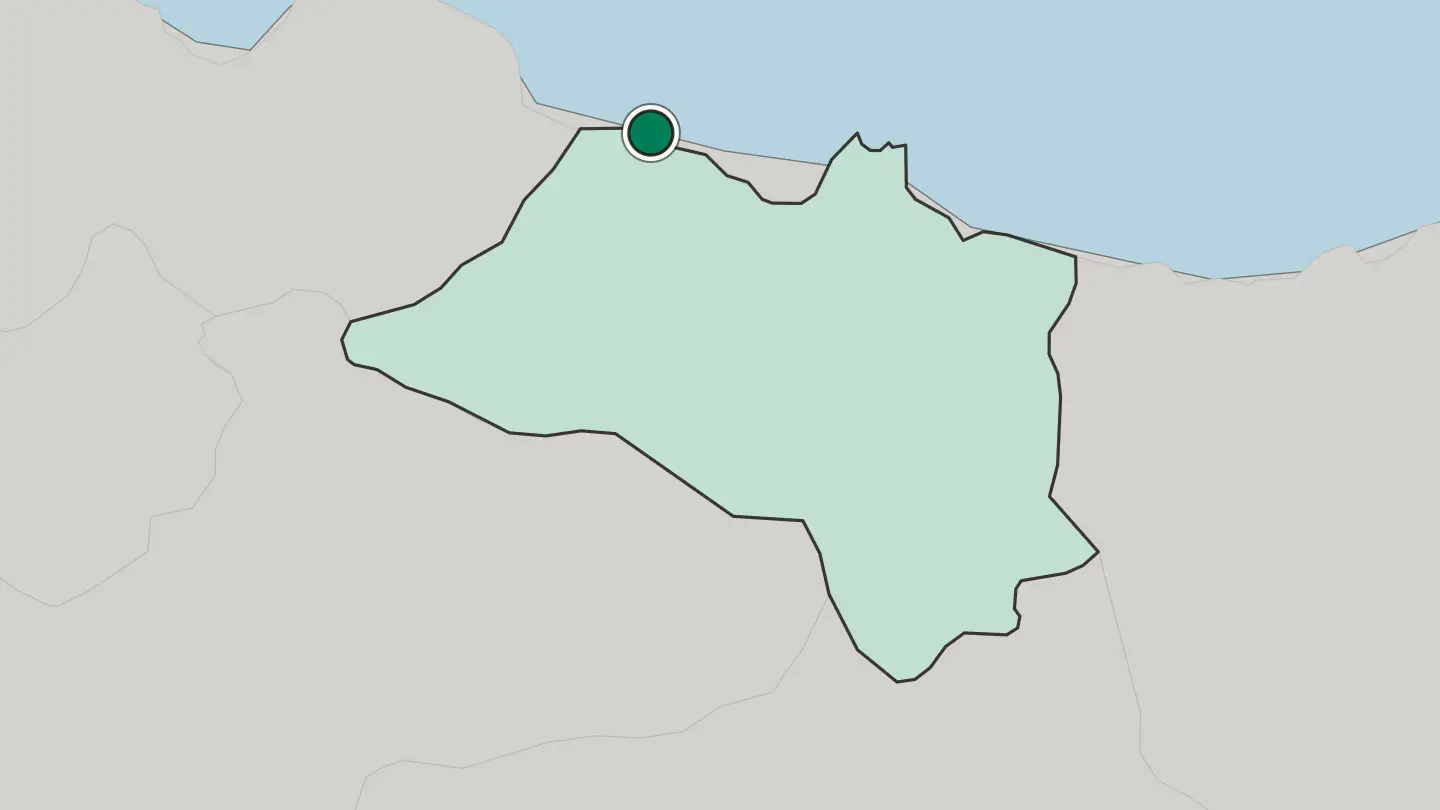 Map of Ünye in Turkey