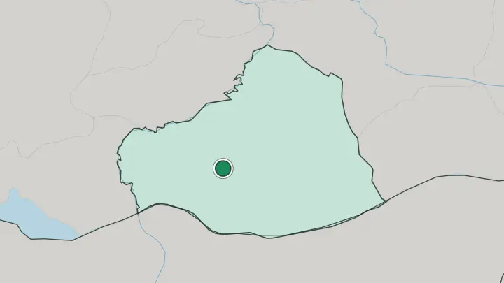 Map of Şanlıurfa in Turkey