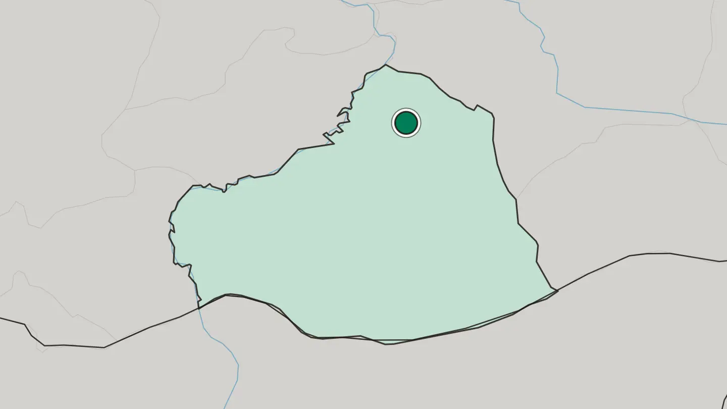 Map of Siverek in Turkey