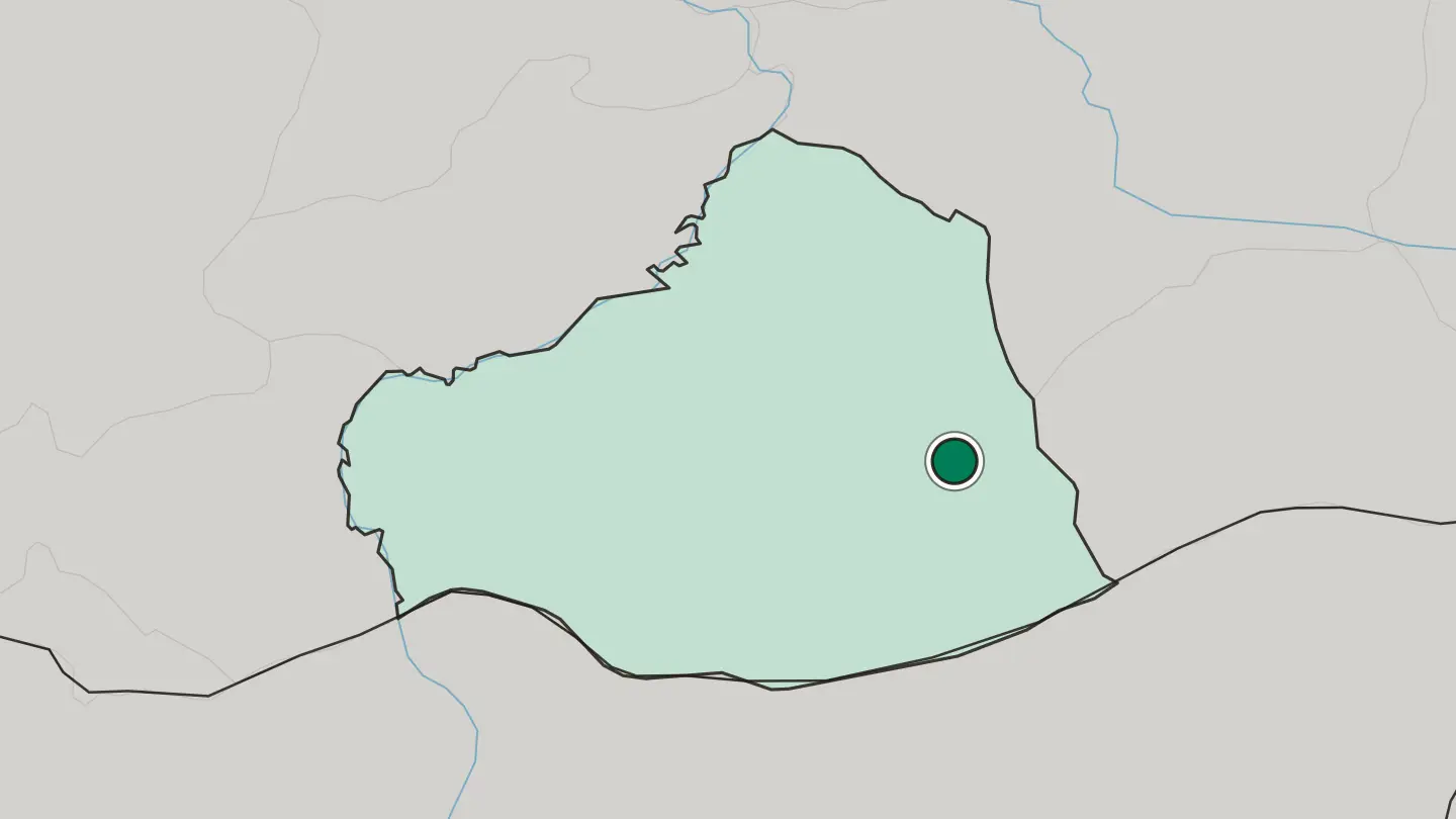 Map of Viranşehir in Turkey