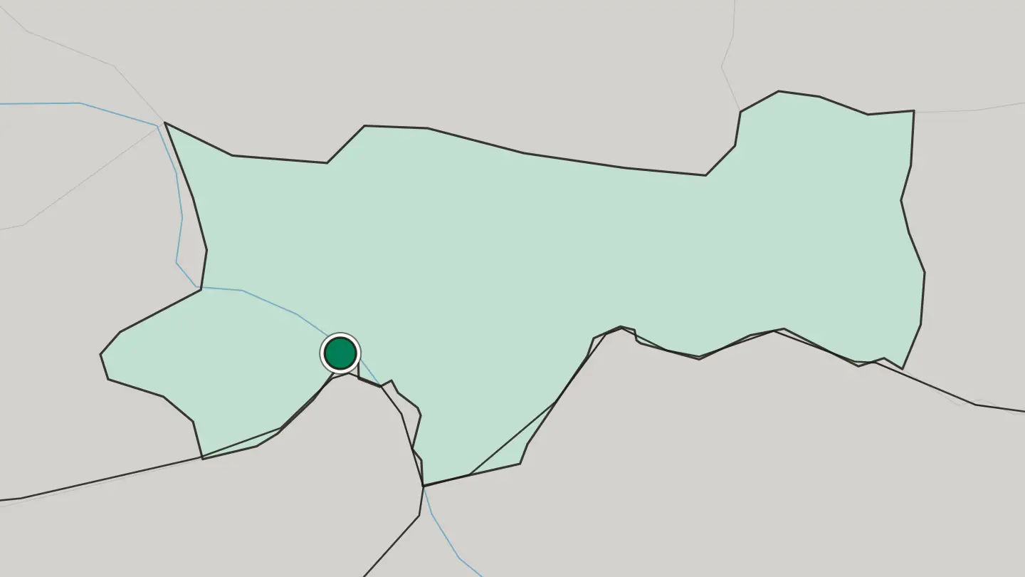 Map of Cizre in Turkey