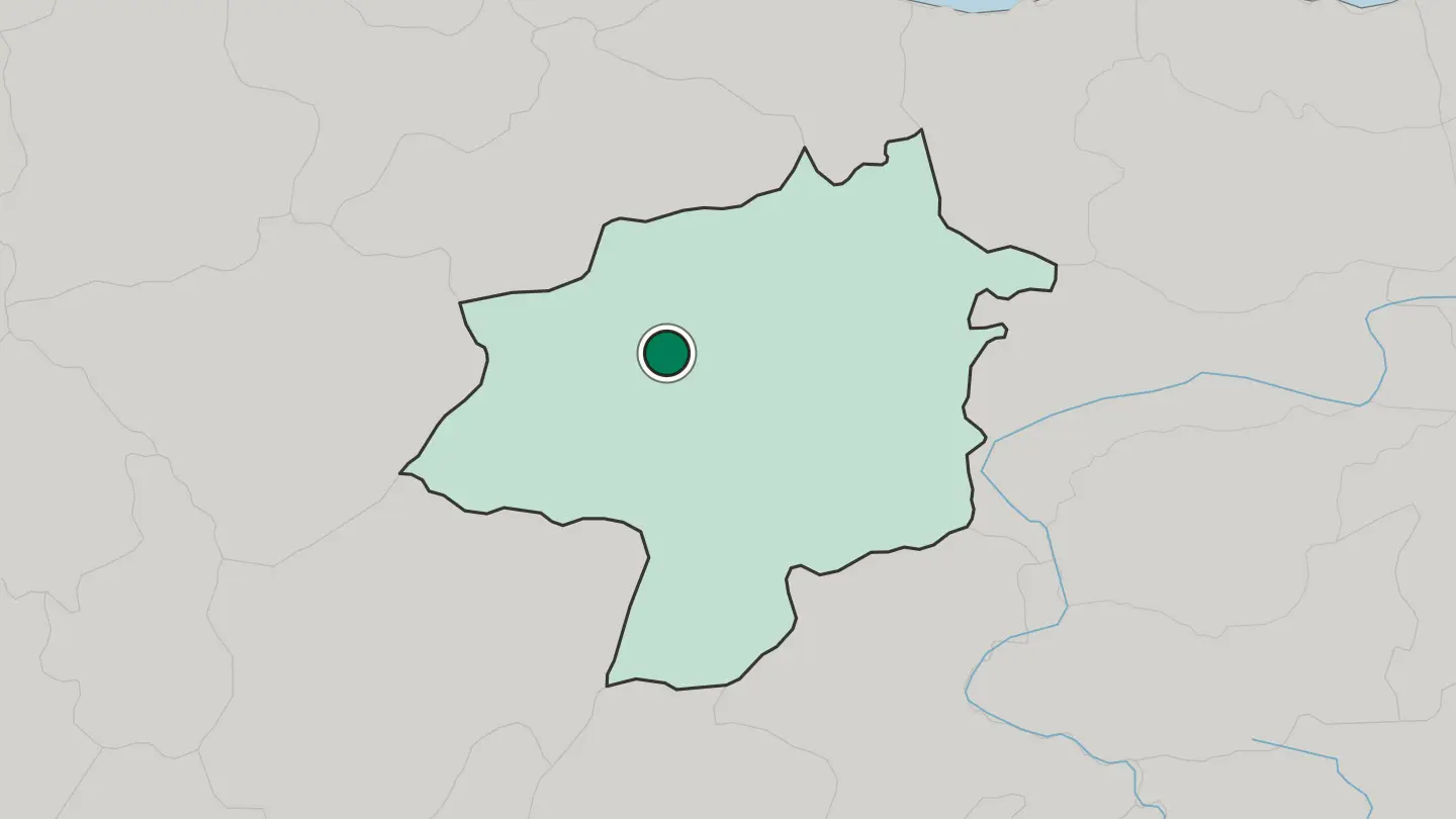 Map of Sivas in Turkey