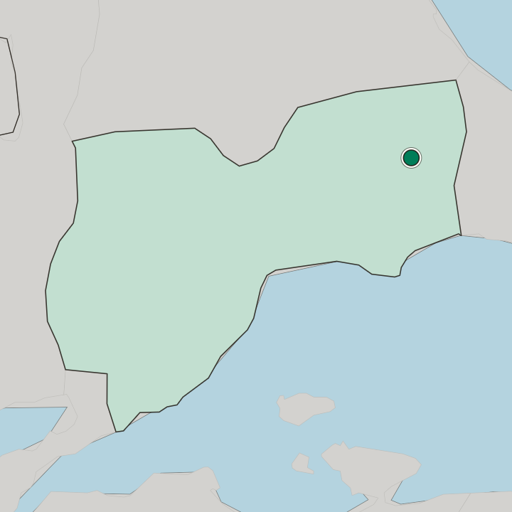Map showing Çerkezköy — In Tekirdağ
