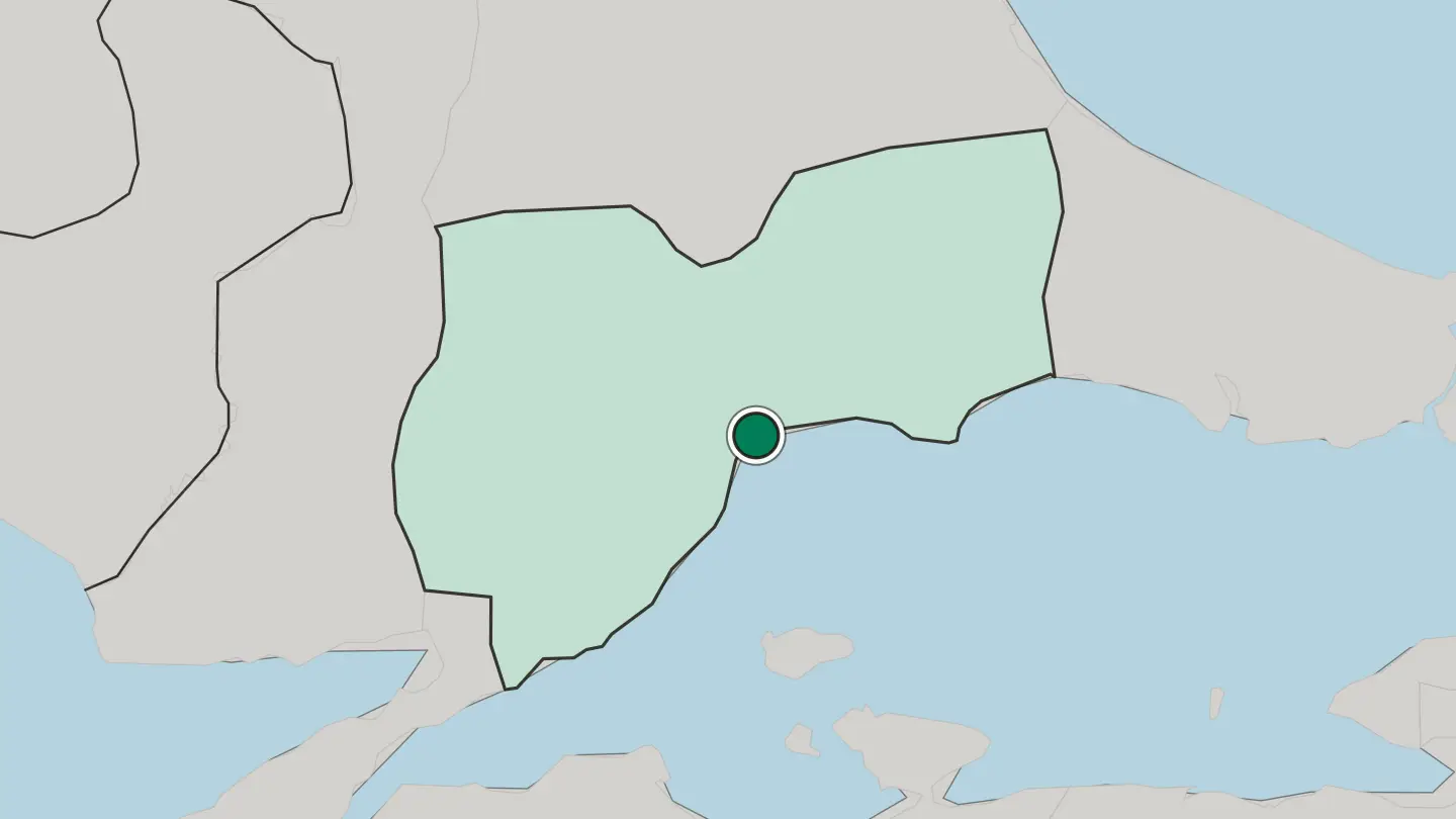 Map of Tekirdağ in Turkey