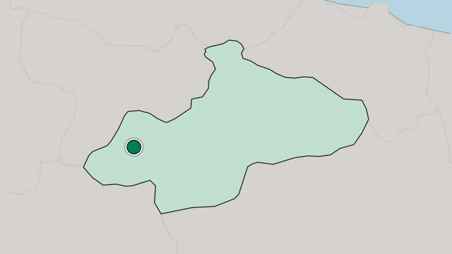Map of Zile in Turkey