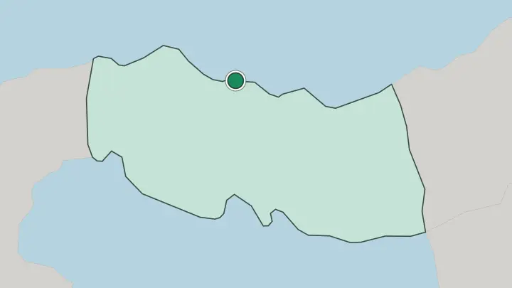 Map of Trabzon in Turkey