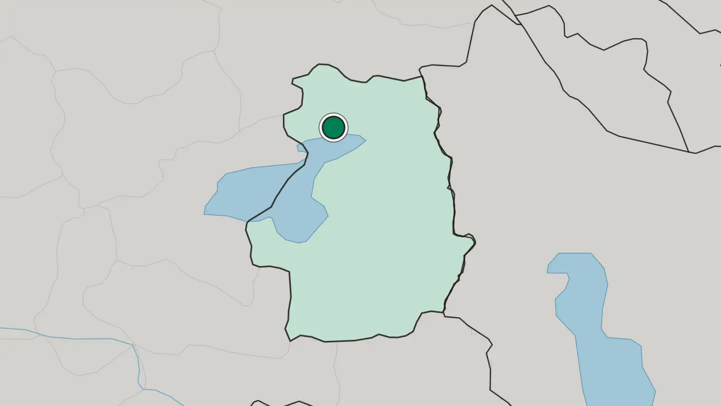 Map of Erciş in Turkey