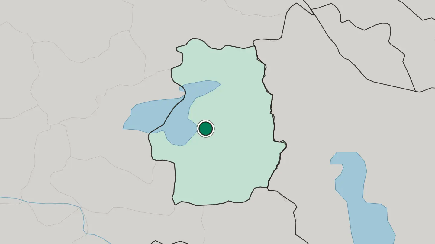 Map of Van in Turkey