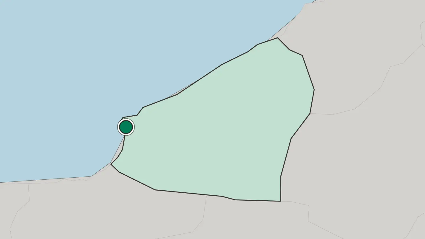 Map of Ereğli in Turkey