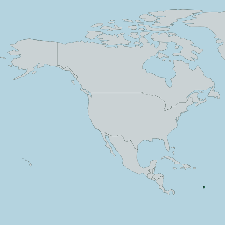Map showing Trinidad and Tobago — In North America