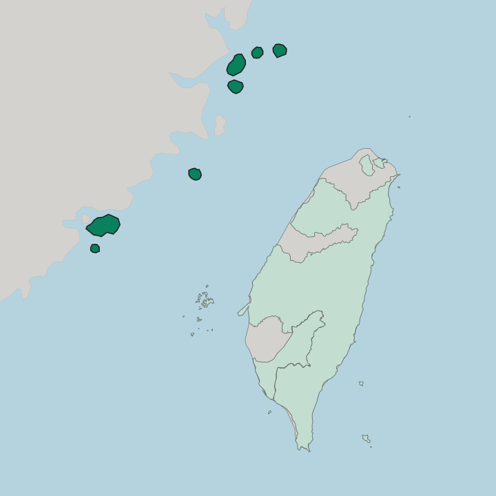 Map showing Fukien — In Taiwan