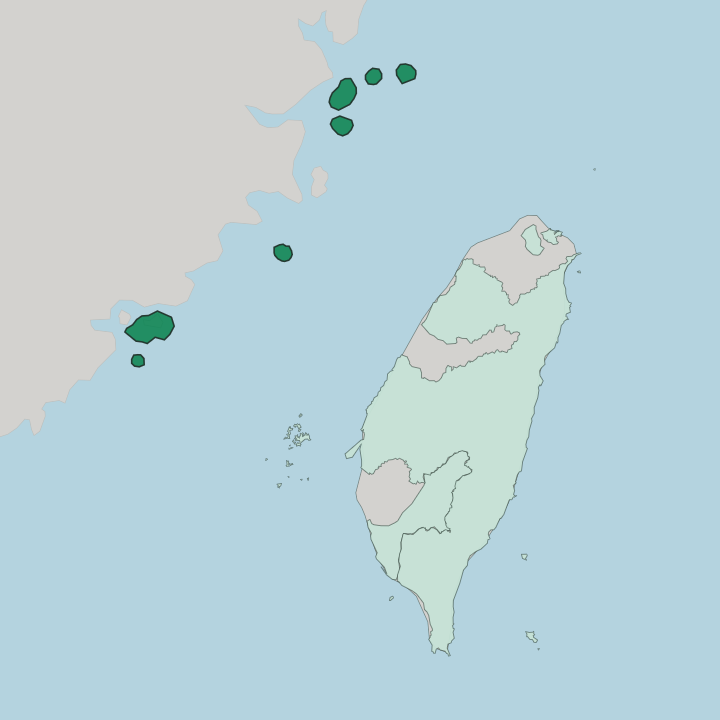 Map showing Fukien — In Taiwan