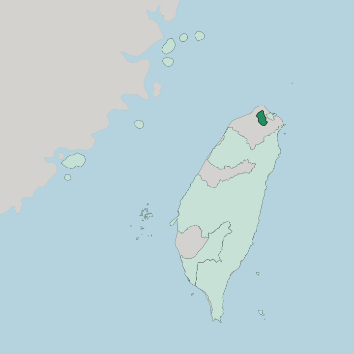 Map showing Taipei — In Taiwan