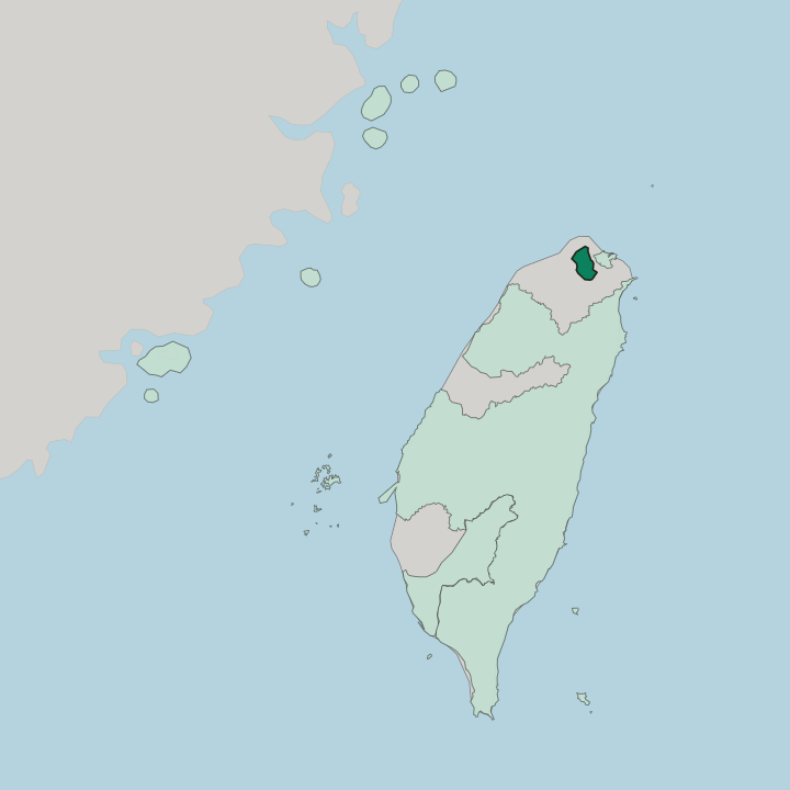 Map showing Taipei — In Taiwan