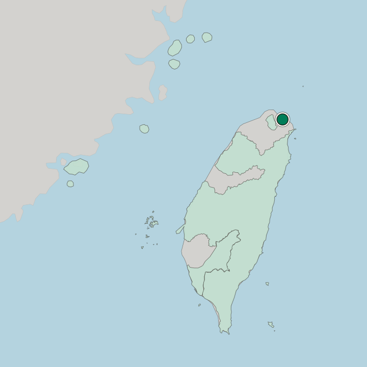 Map showing Keelung — In Taiwan