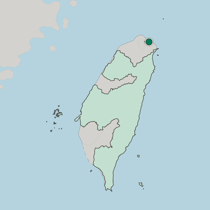 Map showing Keelung — In Taiwan