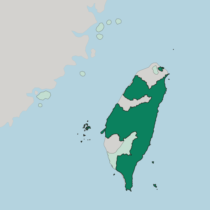 Map showing Taiwan — In Taiwan