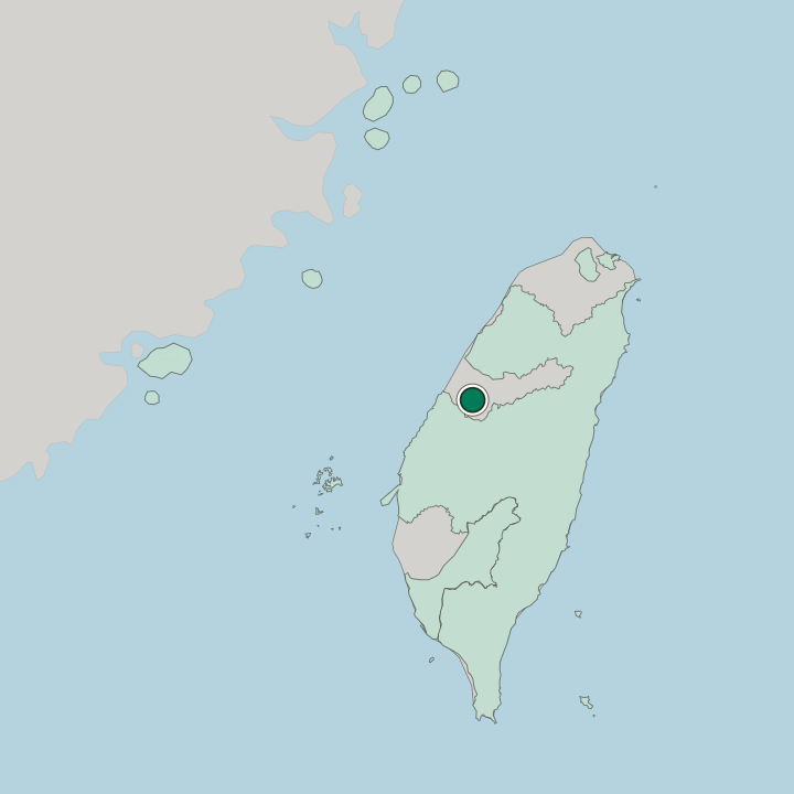 Map showing Taichung — In Taiwan