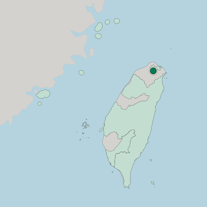 Map showing Taipei — In Taiwan