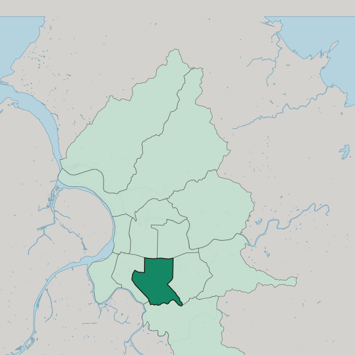 Map showing Da'an District — In Taipei