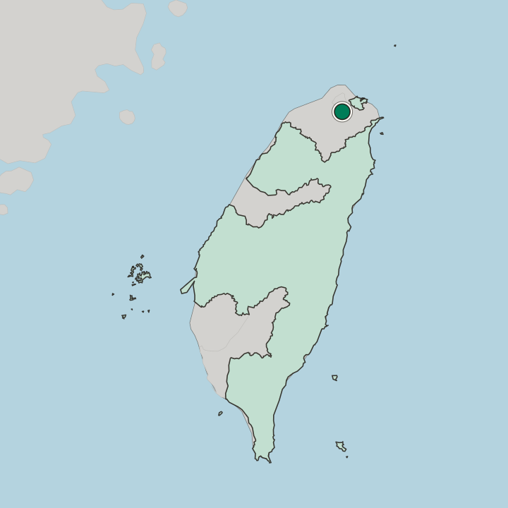 Map showing Taipei — In Taiwan