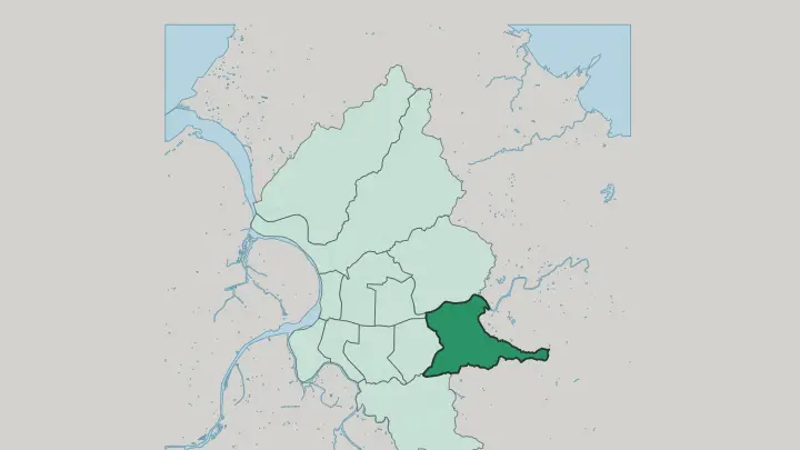 Map of Nangang District in Taipei
