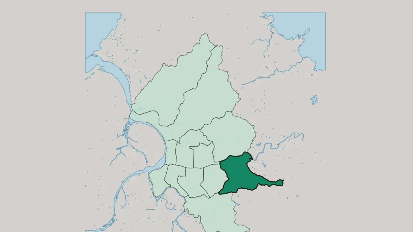 Map of Nangang District in Taipei