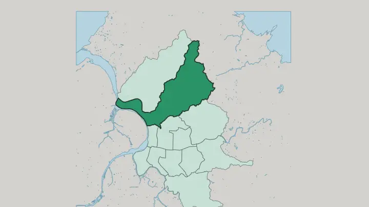 Map of Shilin District in Taipei