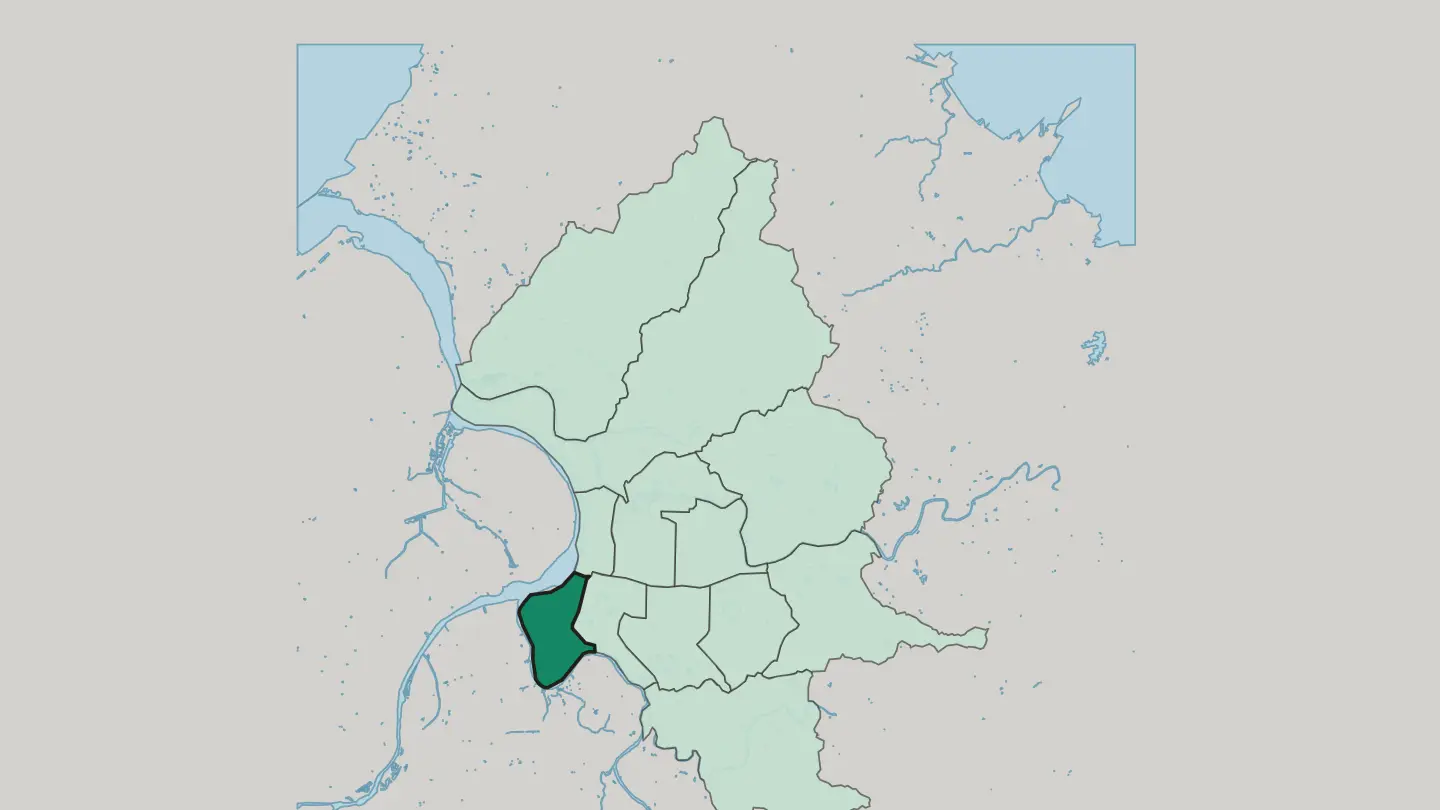 Map of Wanhua District in Taipei