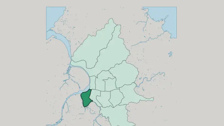 Map of Wanhua District in Taipei