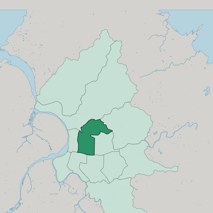 Map showing Zhongshan District — In Taipei