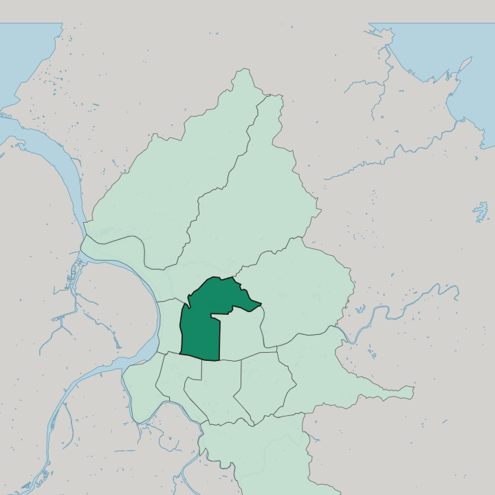 Map showing Zhongshan District — In Taipei