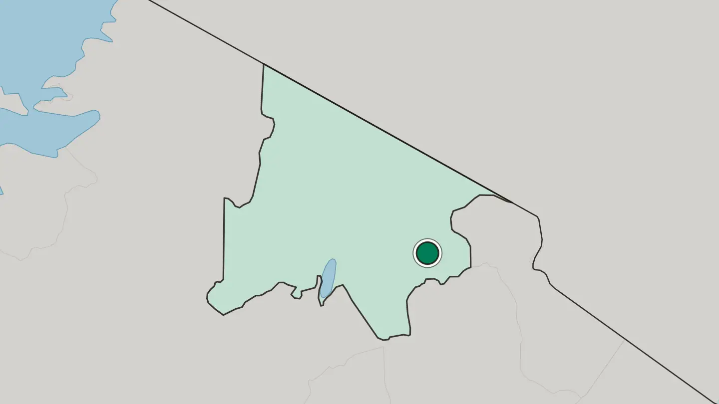 Map of Arusha in Tanzania