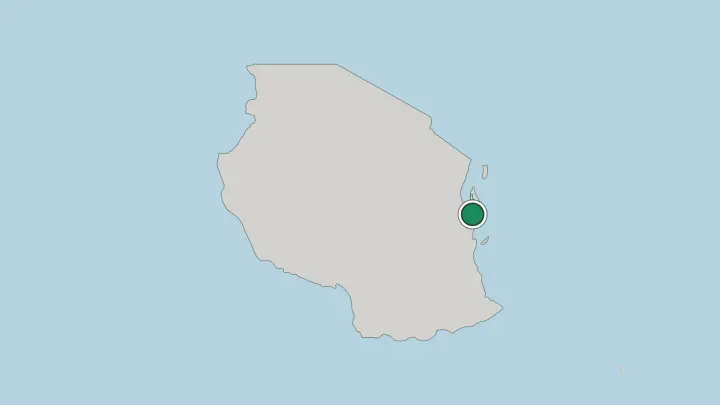 Map of Dar es Salaam in Tanzania