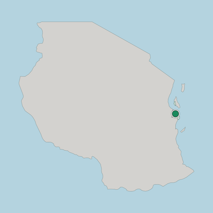 Map showing Dar es Salaam — In Tanzania