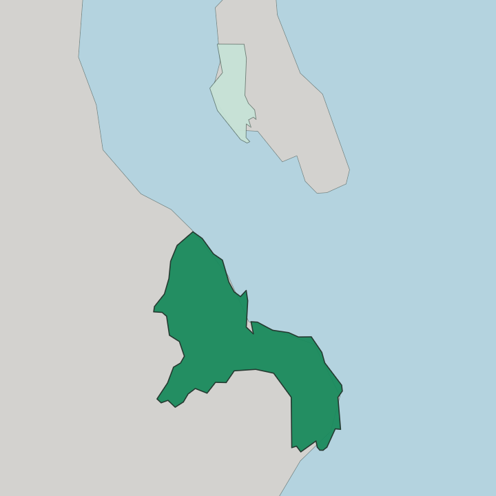 Map showing Dar es Salaam Region — In Tanzania
