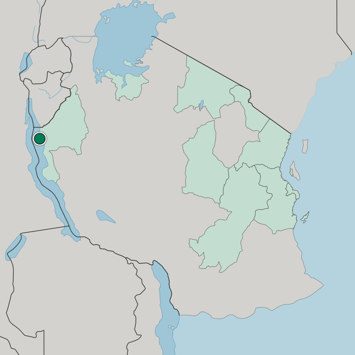 Map showing Kigoma — In Tanzania